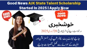 Good News AJK State Talent Scholarship Started In 2025 Apply Now